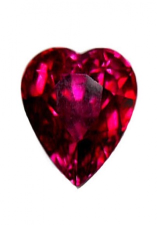 Heart ruby lfg 1,53 carat 6.79 x 5.69 x 4.94 mm mozambique