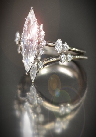 Marquis diamond solitaire supreme engagement ring