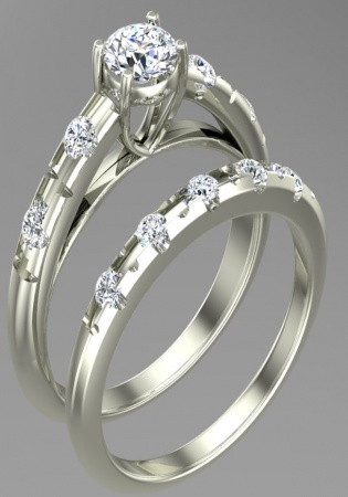 Valentino diamonds round promise women' ring italy