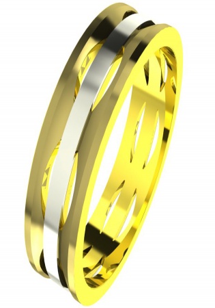 Sarcar wedding band a51 18k gold white yellow ring for men italy