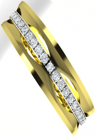 Sarcar wedding band a51 diamond 18k gold white yellow ring for men italy