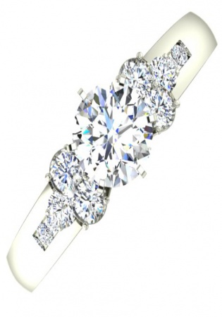 Igi 14k white gold diamond engagement ring 32609822 
