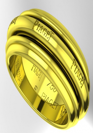 Piaget 18 karat yellow gold possession ring 5.5