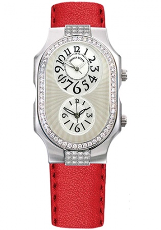 Philip stein teslar signature natural diamond dual time zone quartz