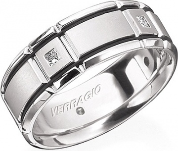 Veragio pt900 men's diamond engagement rings H0