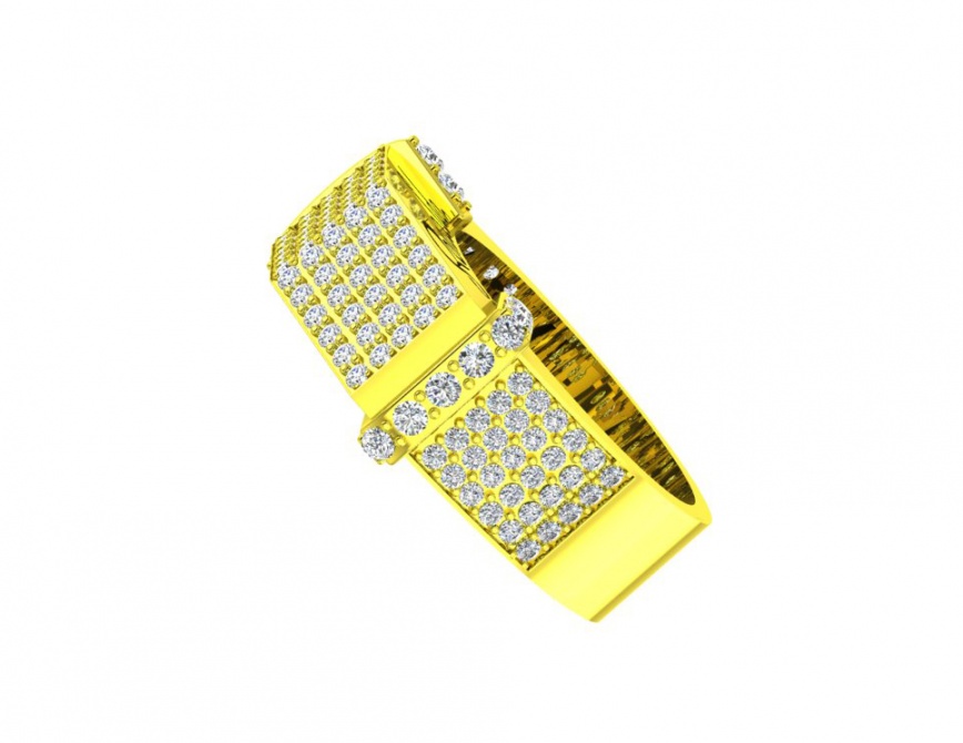 Ronaldo diamond limited edition /139 diamond natural 585 yellow gold for men ring handmade H1