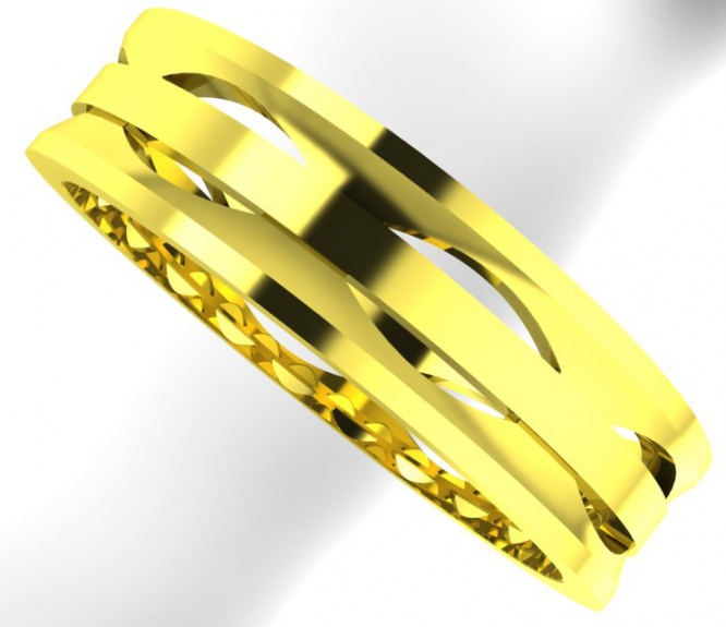 Sarcar wedding band a51 18k yellow gold ring for men italy H1