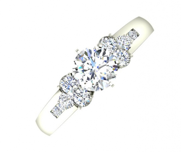 Igi 14k white gold diamond engagement ring 32609822 H0