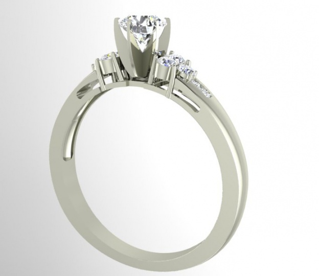 Igi 14k white gold diamond engagement ring 32609822 H2