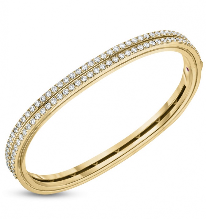 Roberto coin 18k rose gold diamonds portofino bracelet H0