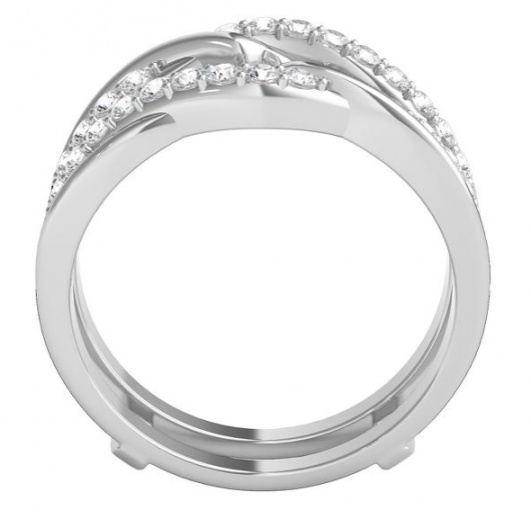 Helzberg 1/2 ct. tw. diamond ring enhancer in 14k white gold H1