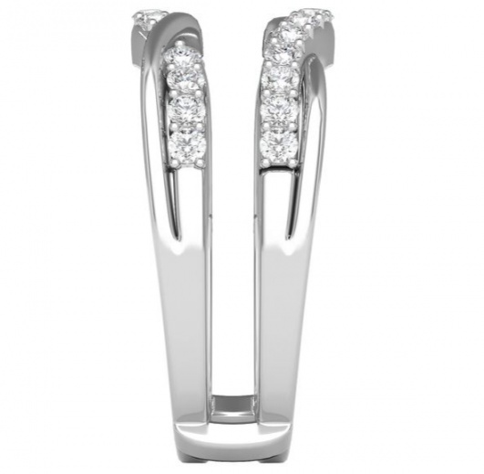 Helzberg 1/2 ct. tw. diamond ring enhancer in 14k white gold H2