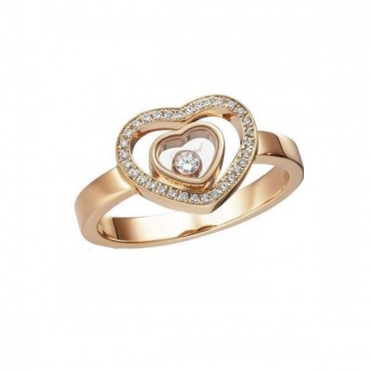 Chopard happy diamonds heart ring rose gold 827691 5019 H0