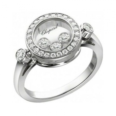 Chopard happy diamond ring white gold 823957 1110 H0