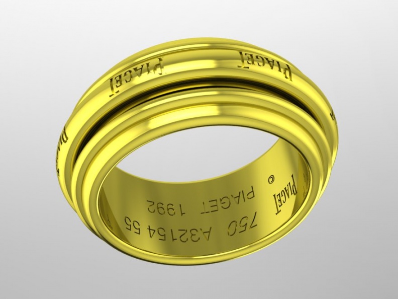 Piaget 18 karat yellow gold possession ring 5.5 H0
