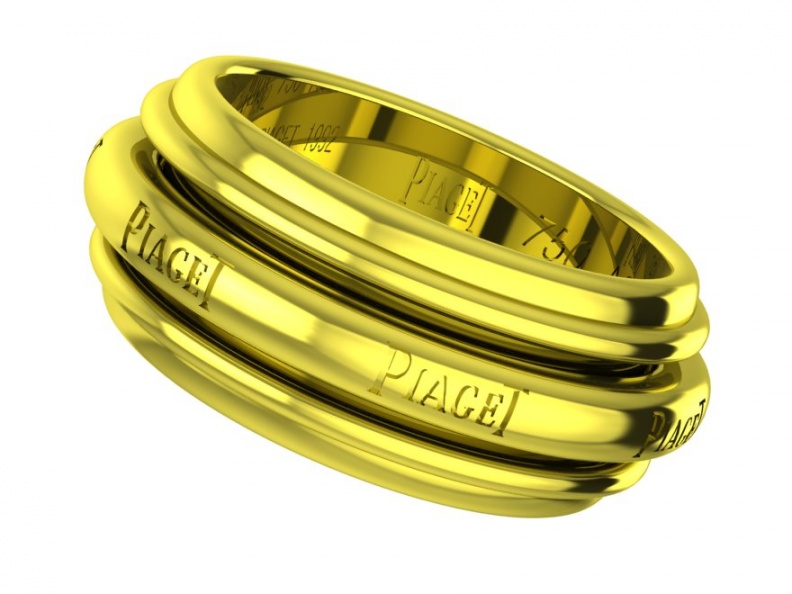 Piaget 18 karat yellow gold possession ring 5.5 H2