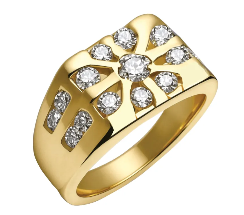 Stuller One Carat Starburst Diamond Ring 14k Gold
